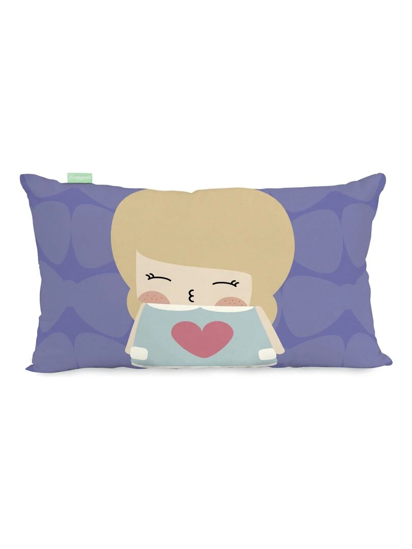 Housse de coussin Moon dream "Happyfriday" Blanc