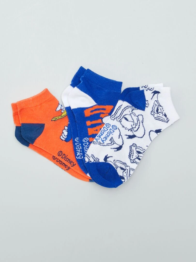 Lot de chaussettes 'Mickey et ses amis' 3 paires Rouge/bleu