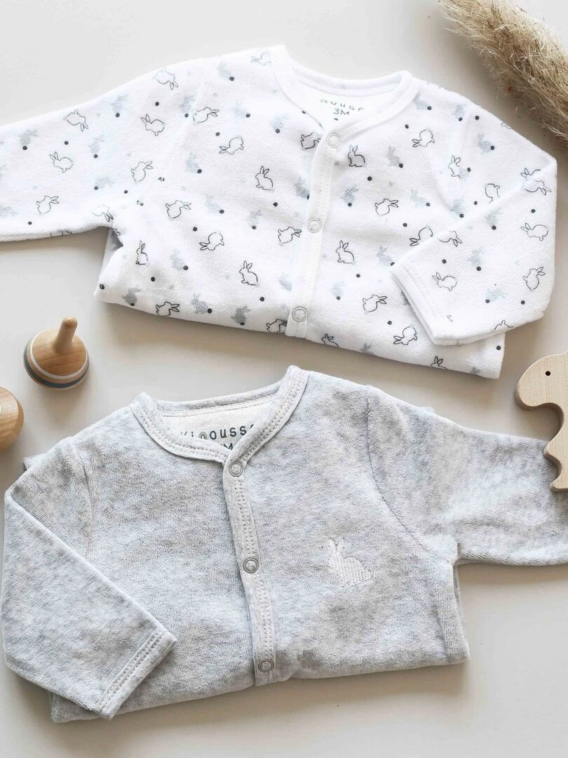Lot de 2 pyjamas Gris