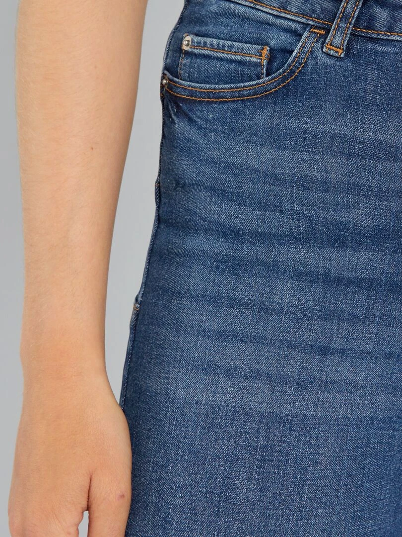 Jean skinny à taille haute   L34   Bleu