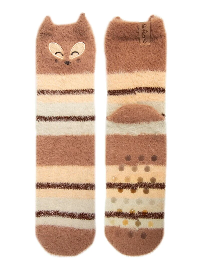 Chaussettes Femme Renard Multicolore