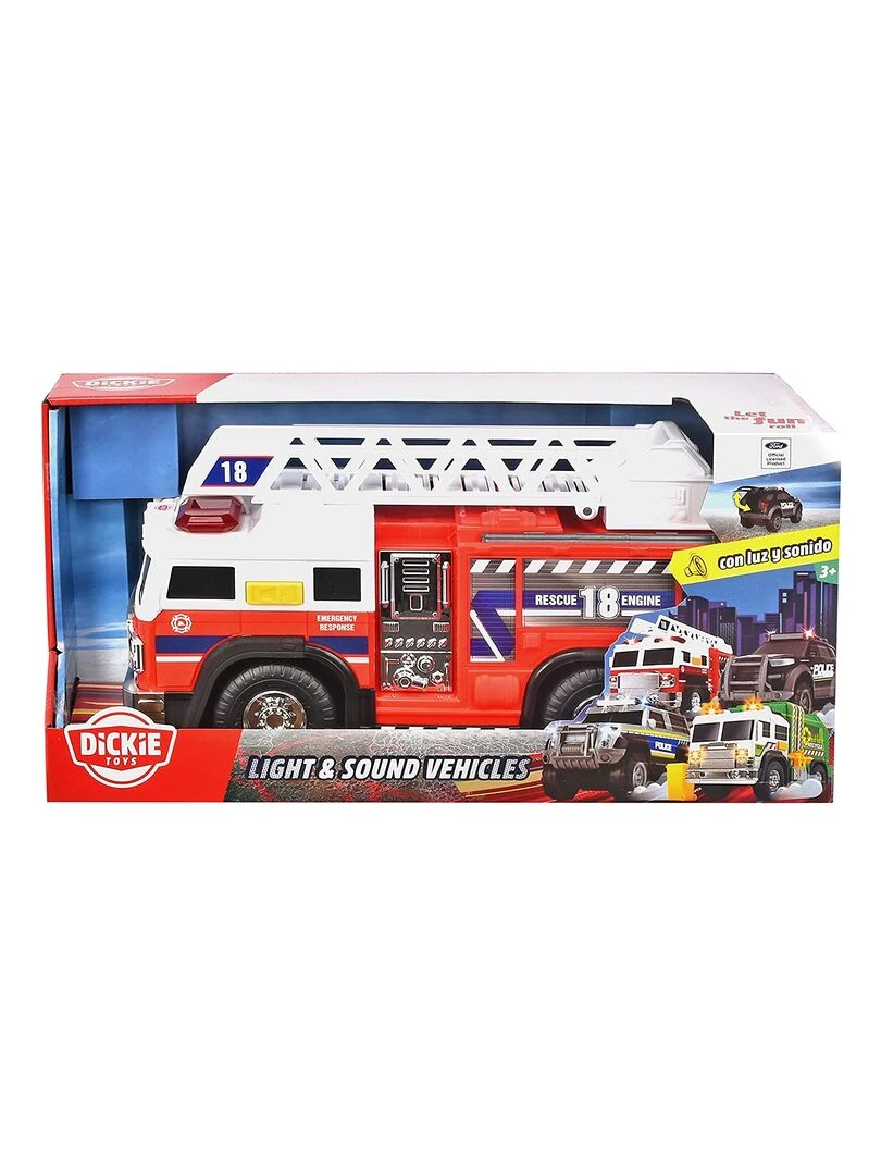 Camion de pompier avec son et lumière   N/A
