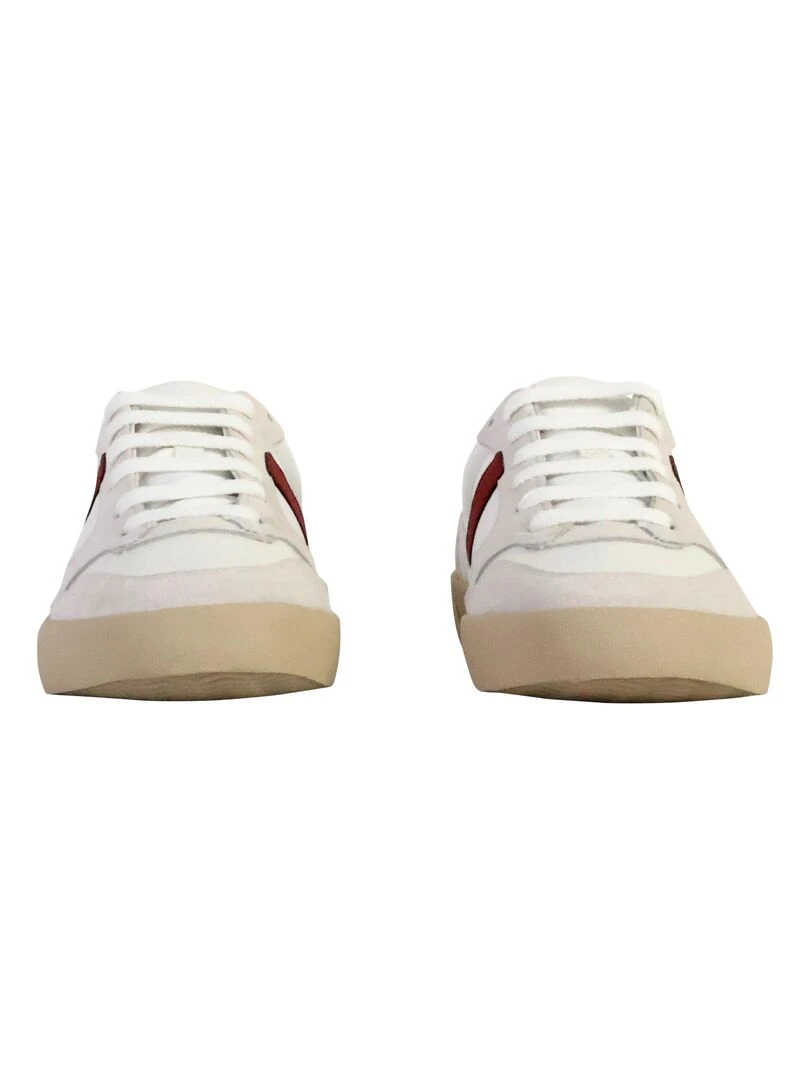 Basket Cuir Geox Affile   Blanc