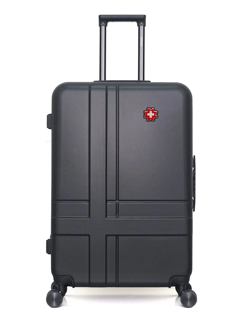 Set de 4 Valises Rigides Grand Format  Taille Moyenne  Valise Cabine et Vanity USTER M   Noir