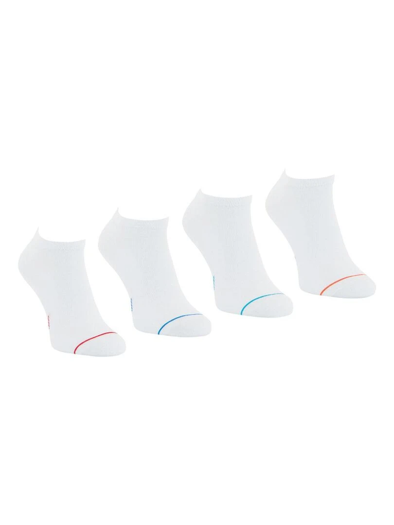 Lot de 4 paires de socquettes low cut Eco Pack Blanc