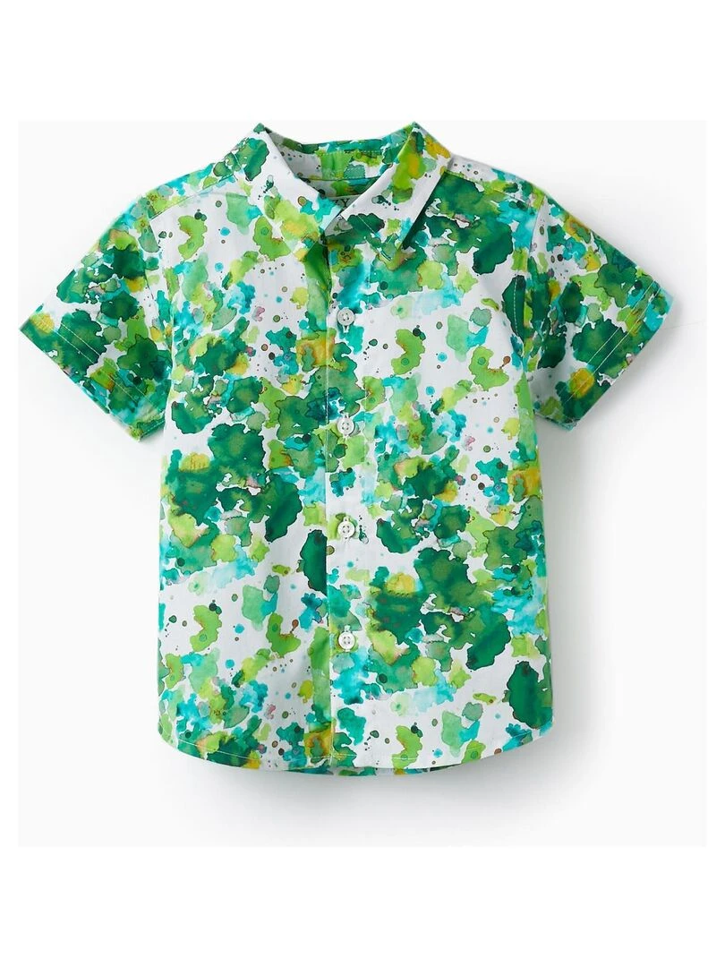 Chemise à manches courtes pour bébé garçon manches courtes CÉRÉMONIE Vert