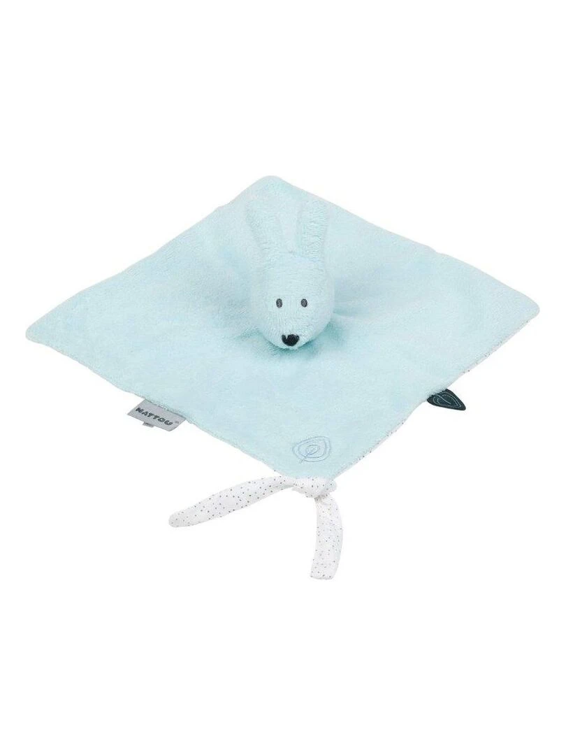 Doudou Nattou lapin vert Menthe Plat Susie et Bonnie Vert