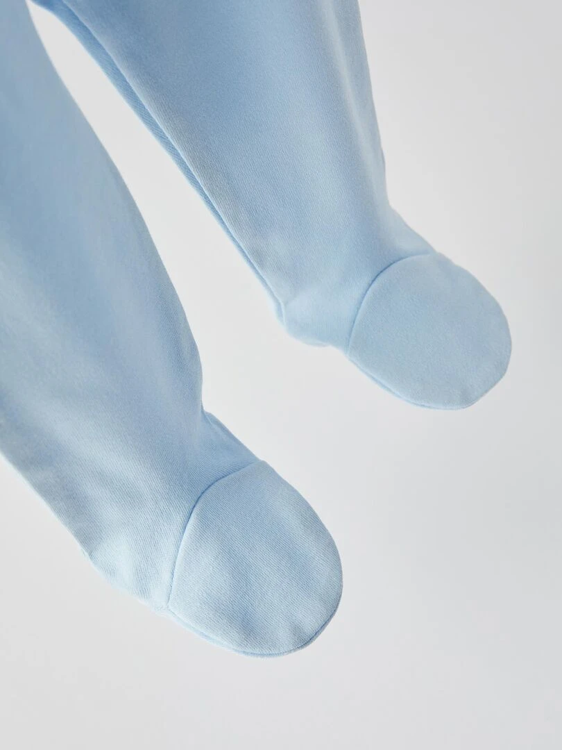 Pack 4 Pantalons avec Pieds pour Nouveau Né et Bébé Garçon   ESSENTIALS LINE   Bleu