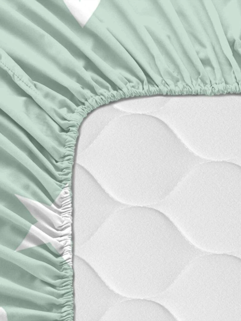 Drap housse Fairy dust "Happyfriday"   Blanc