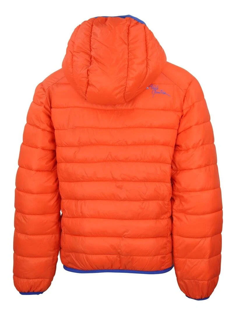 Doudoune fine garçon ECALISEO PEAK MOUNTAIN Orange
