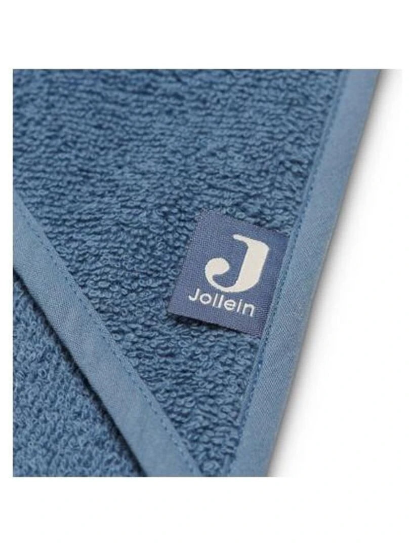 Cape de Bain Éponge 75x75cm Jeans Bleu   Jollein   Bleu