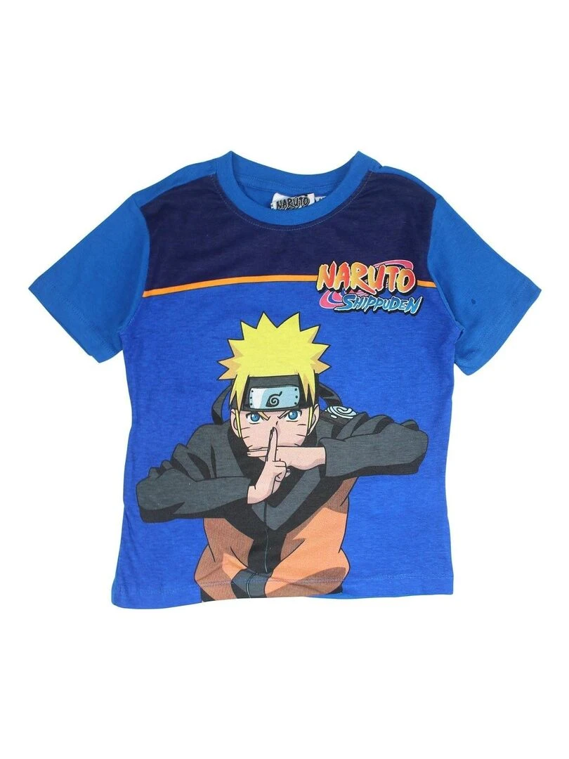 Naruto Ensemble T shirt short garçon Imprimé Naruto Bleu