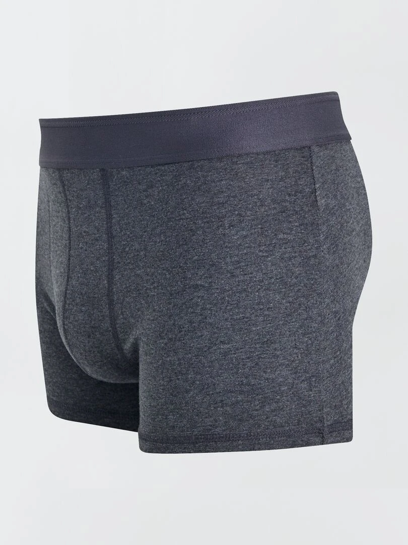 Lot de 3 boxers unis   Gris foncé