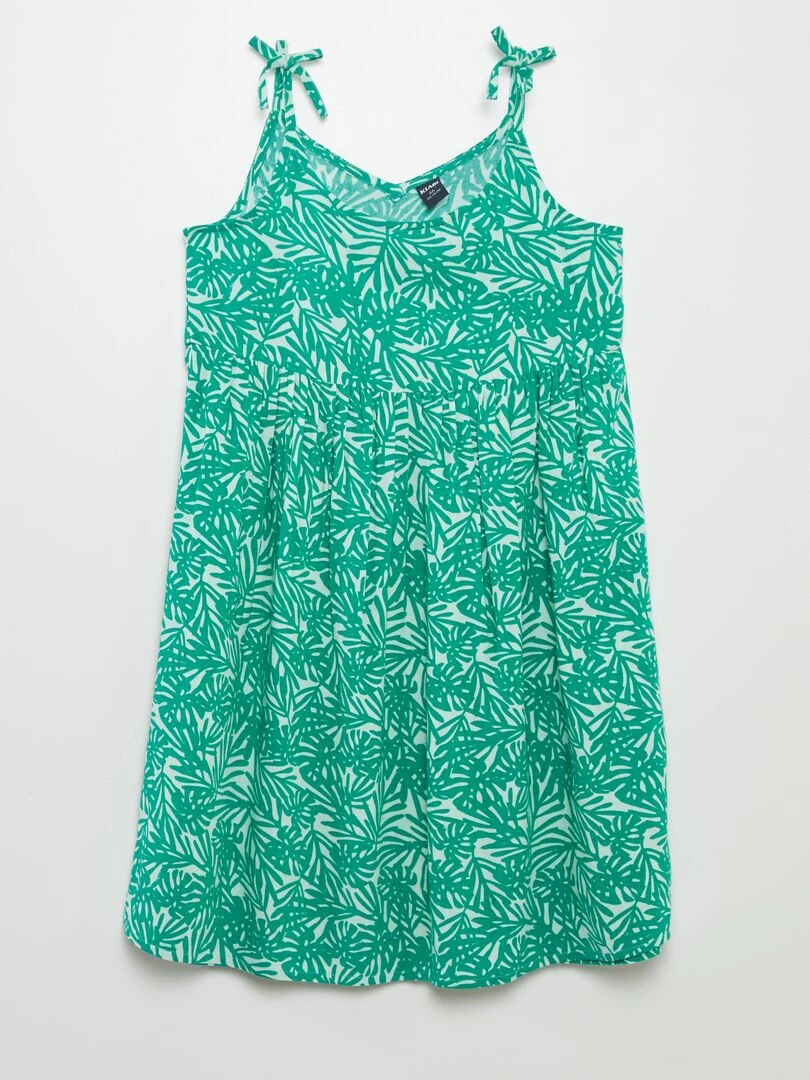 Robe à motif Bleu vert