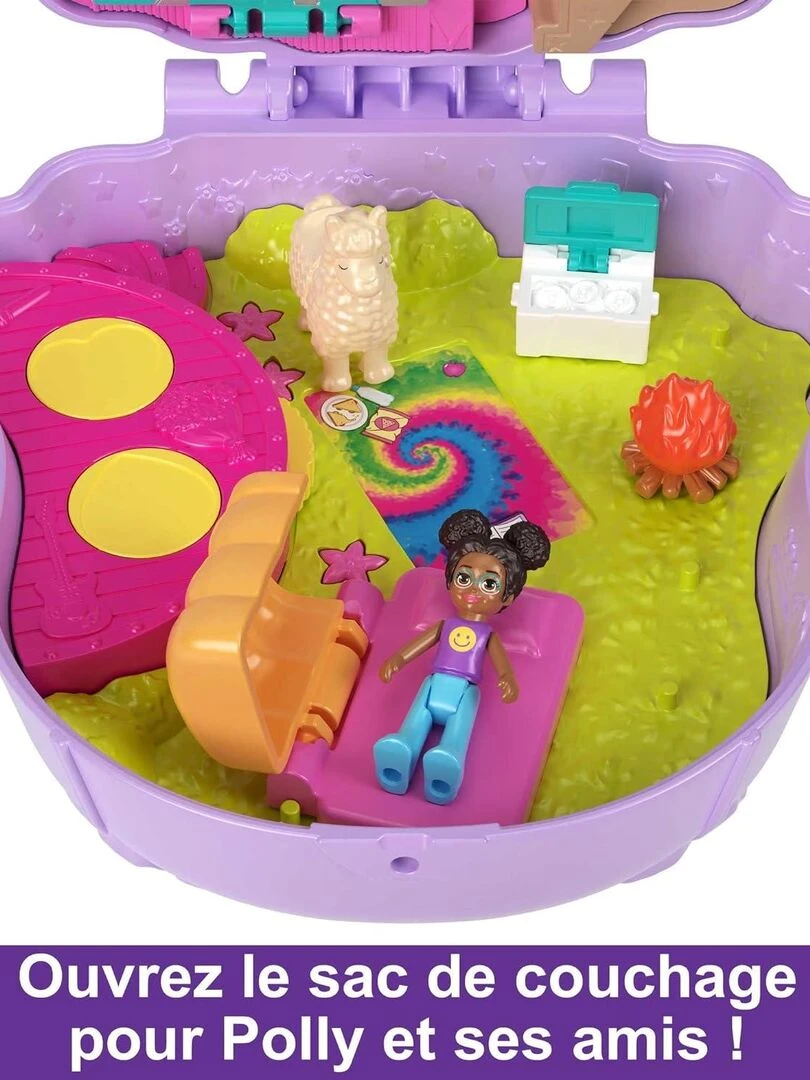 Polly Pocket   Coffret aventures du Lama avec 2 mini figurines et 13 accessoires   N/A