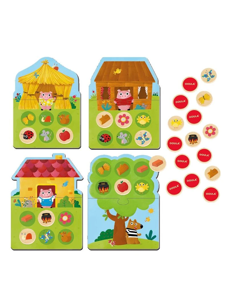 Mémo et loto Les 3 petits cochons N/A