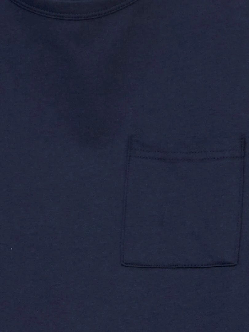 Pyjama en jersey et polaire   2 pièces   Bleu marine