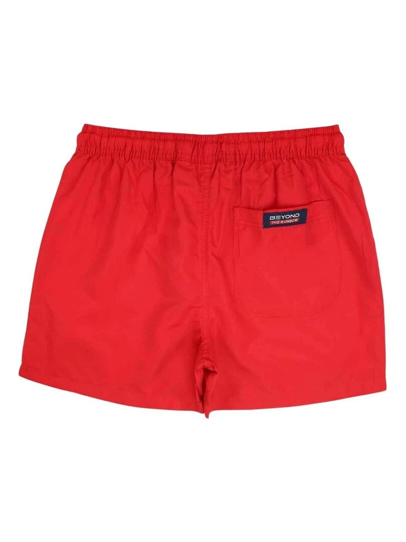 Nasa Short De Bain homme imprimé logo Rouge