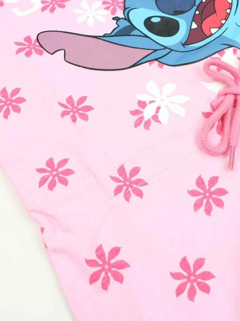 Disney   Robe fille imprimé Lilo Et Stitch en coton   Rose