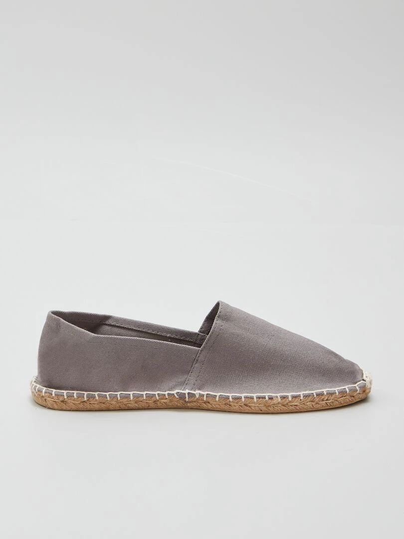 Espadrilles en toile Gris