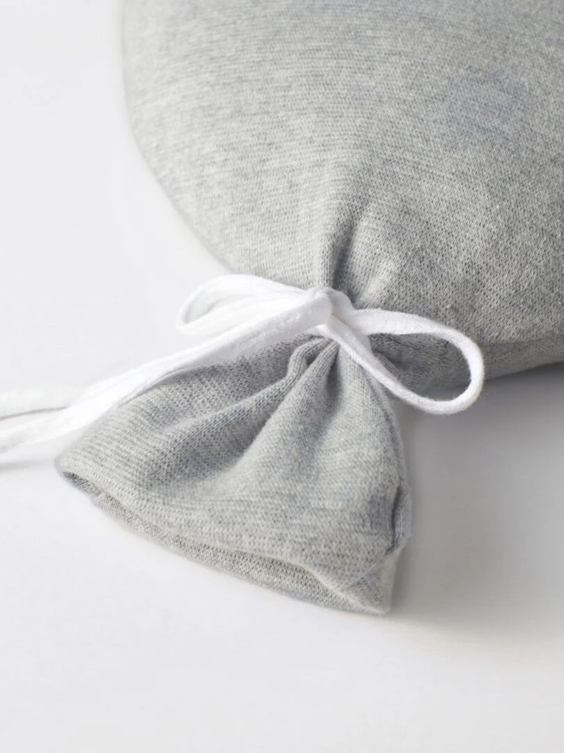 Coussin bébé en coton tricoté ballon   Gris