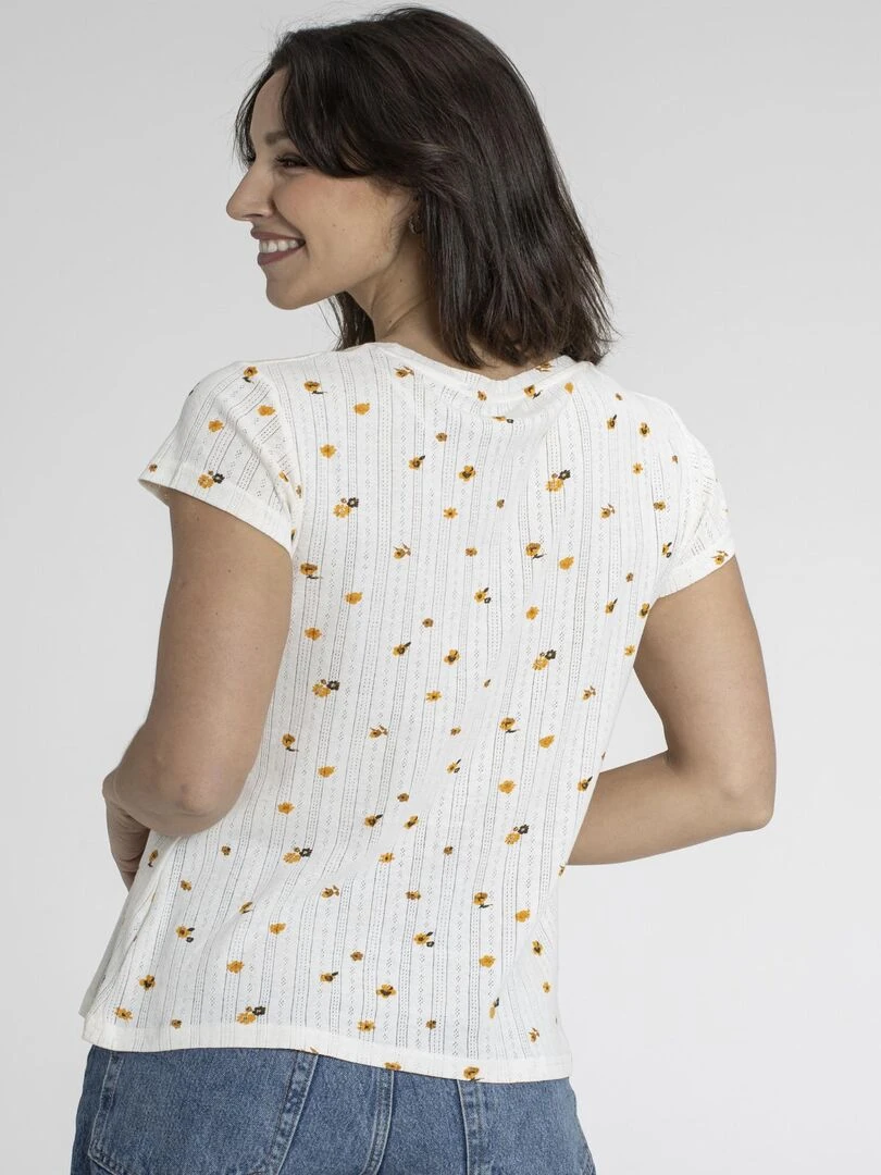 T shirts rond KIKA   Gérard Pasquier   Ecru