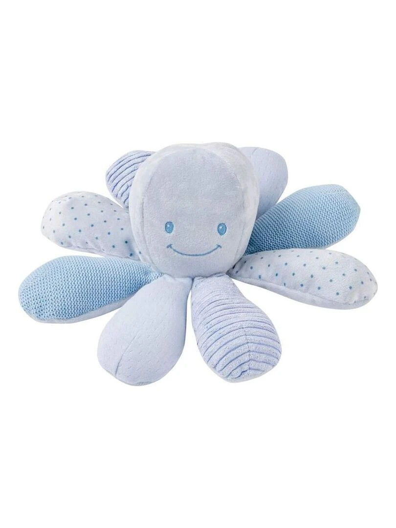 Doudou Nattou Pieuvre Bleu Activité Lapidou Bleu