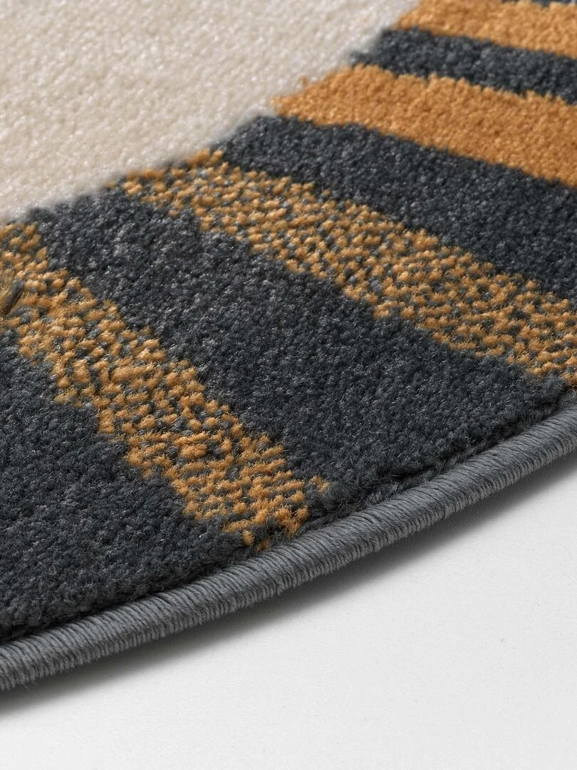 Tapis rond le lionceau Marron