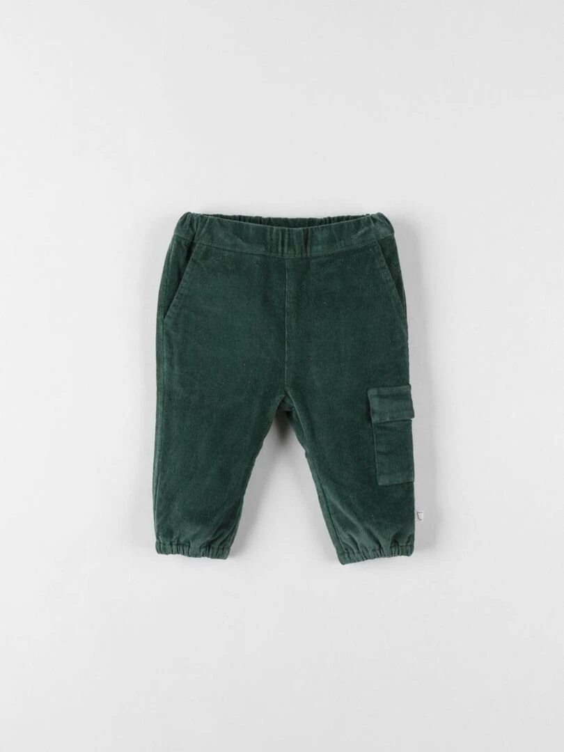 Pantalon velours côtelé forêt Noukie's Vert