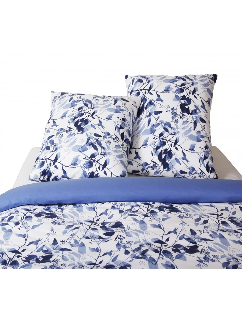 Blanc Avenue Parure De Lit Bleu