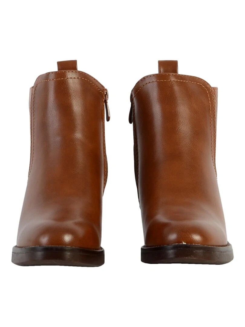 Bottines à Talon The Divine Factory   Marron