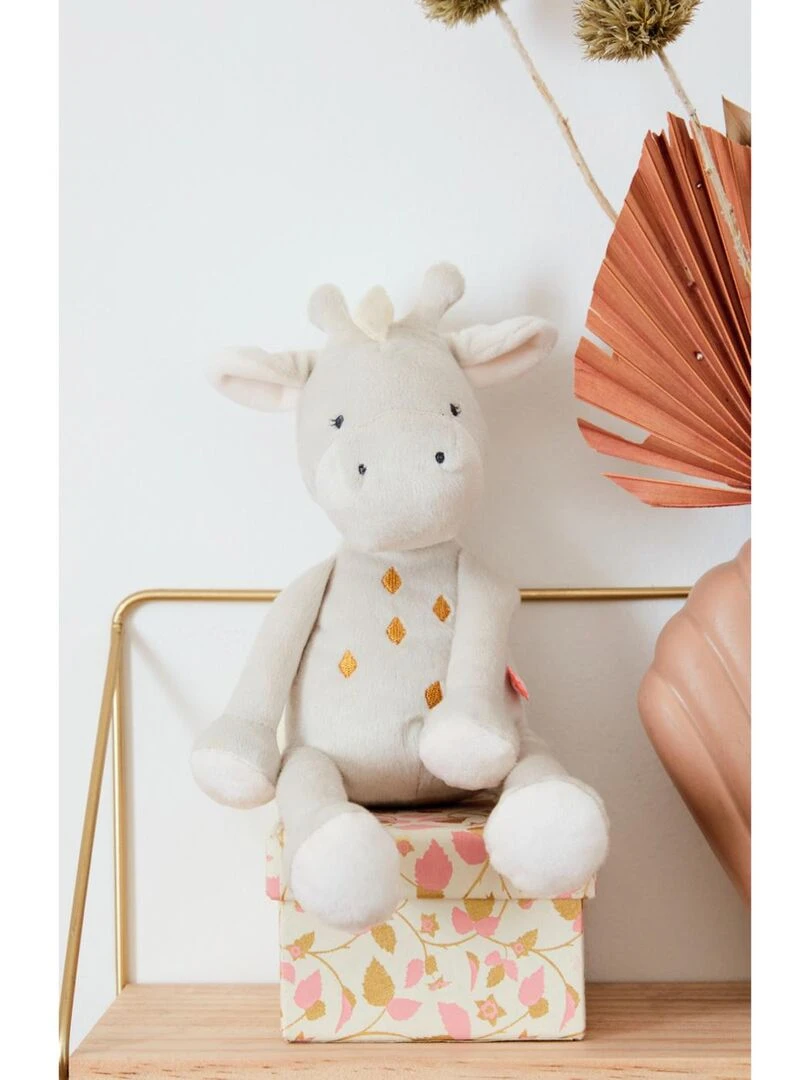 Peluche small Gigi en Veloudoux®  greige/ocre   Noukie's   Blanc