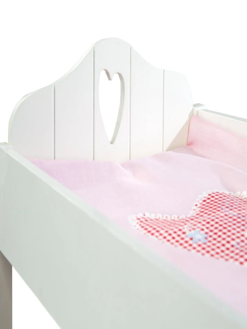 ROBA Table à langer de Poupée en Bois "Fienchen" + Équipement Textile   Blanc   N/A
