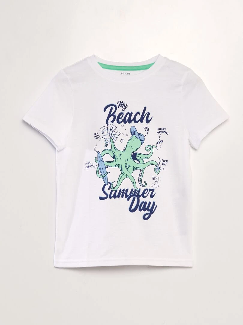 T shirt imprimé Blanc