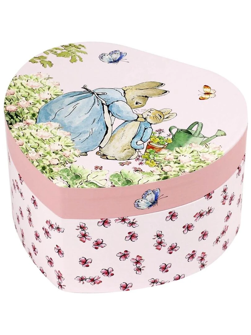 Boîte à bijoux musicale coeur Pierre Lapin N/A