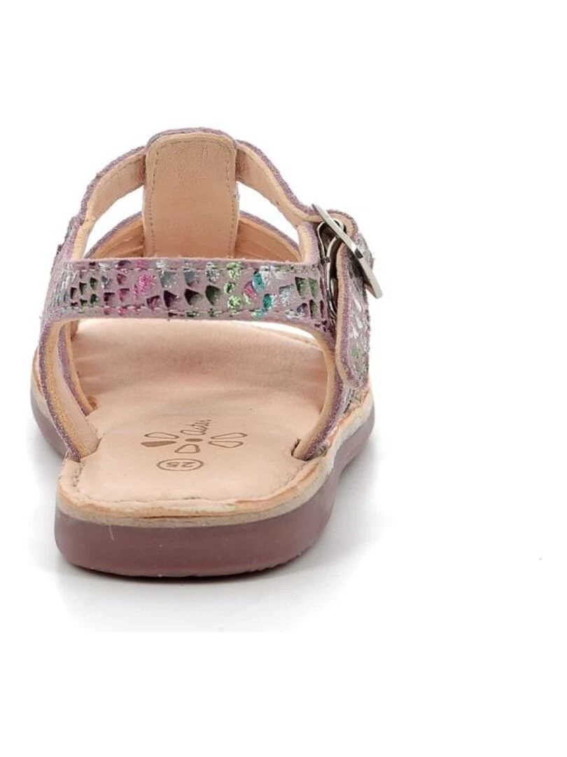 Sandales Cuir Drolote   Rose