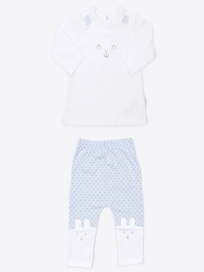Pyjama bébé 2 pièces LAPIN Bleu