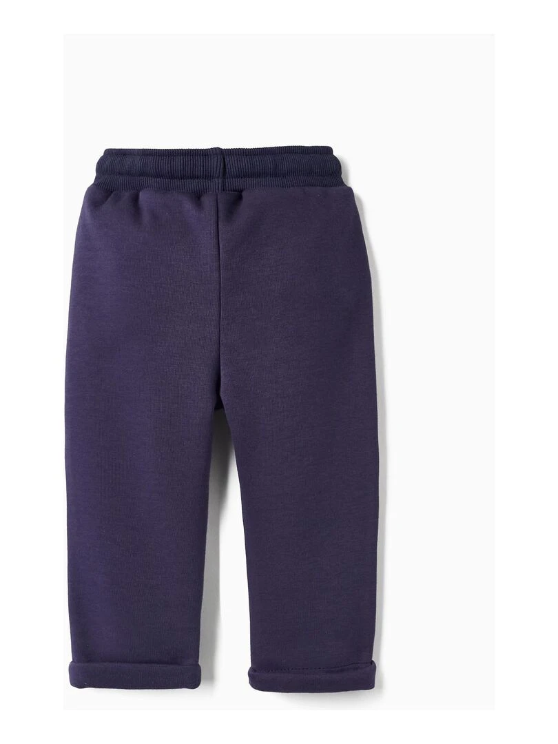 Pantalon de sport molletonné pour bébé garçon 'Born to Roll'  Skater's’ Dictionary   Bleu foncé