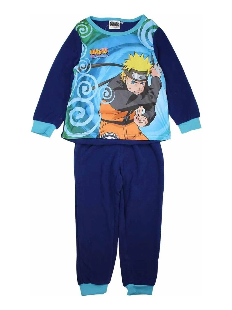Disney Pyjama garçon imprimé Naruto en coton Bleu marine