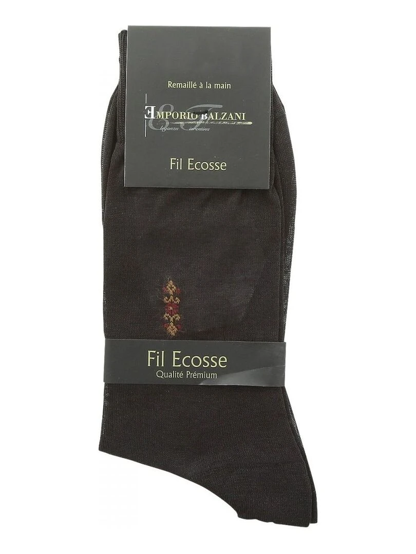 Chaussettes FIL D'ECOSSE Marron