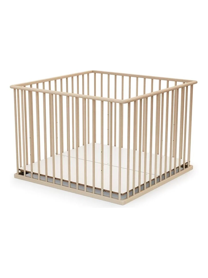 WEBABY Parc fixe 100x100cm Marron clair