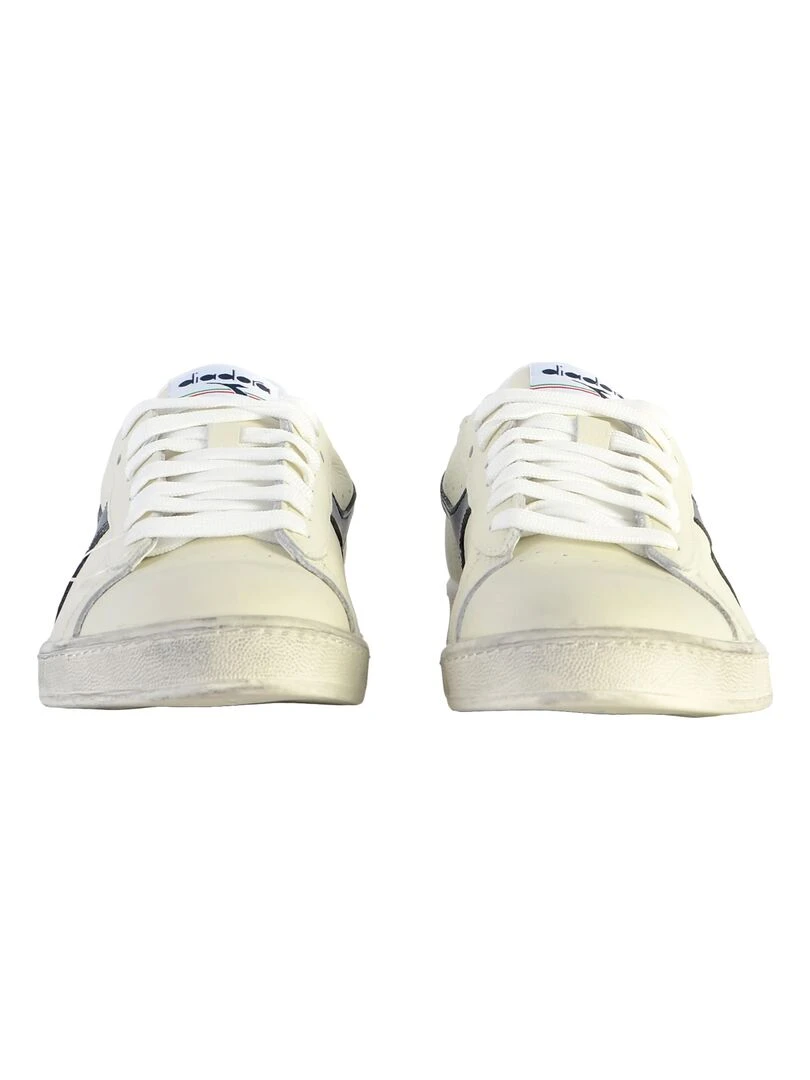 Basket Cuir Diadora Game L Low Waxed   Blanc