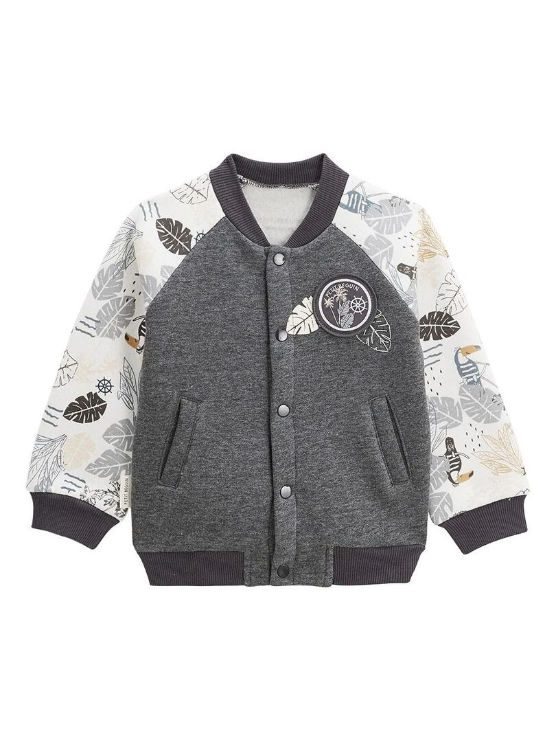 Veste teddy bébé Touctouc Gris Gris