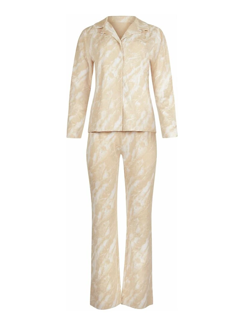 Pyjama pantalon chemise manches longues Naomi   Bleu ciel