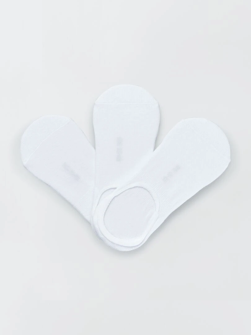 Lot de 3 socquettes blanc