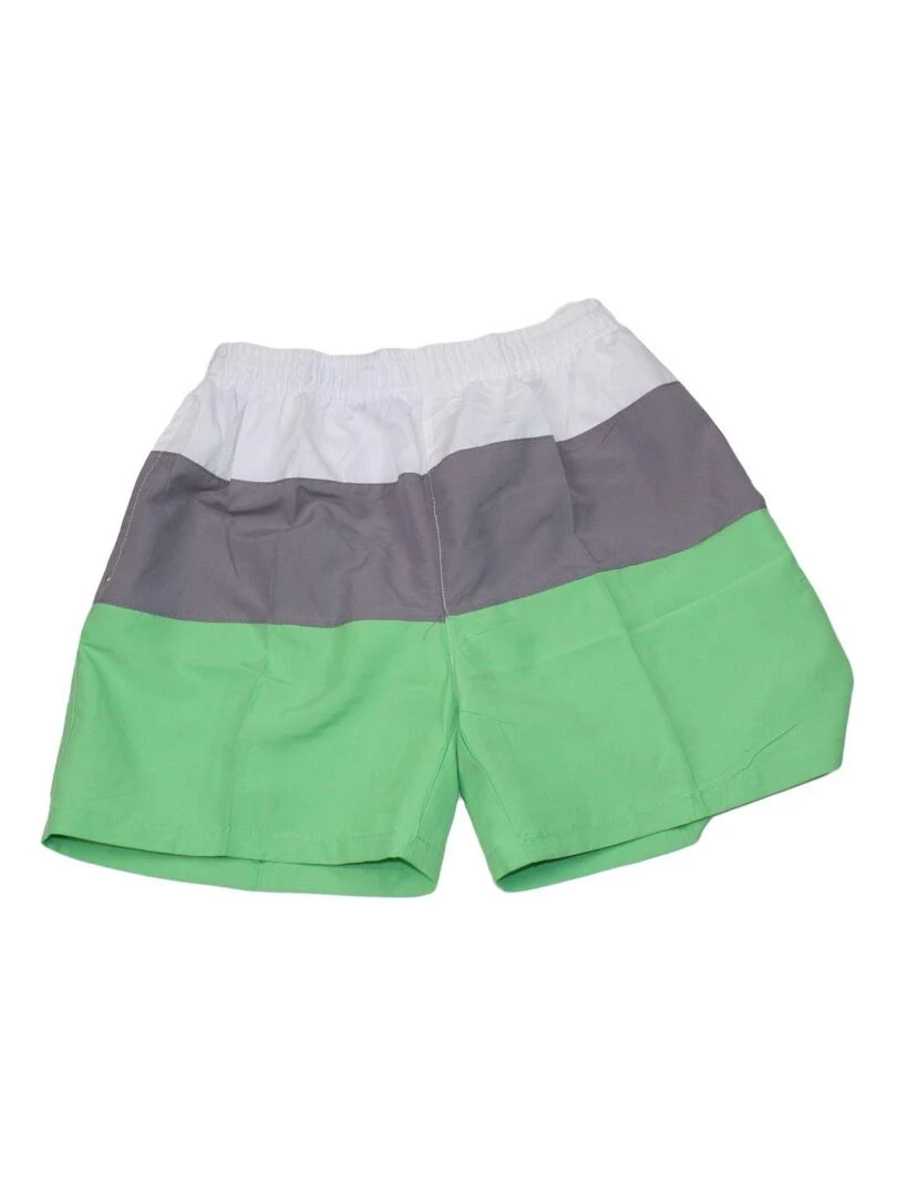 Short de bain rayé Kebello Vert