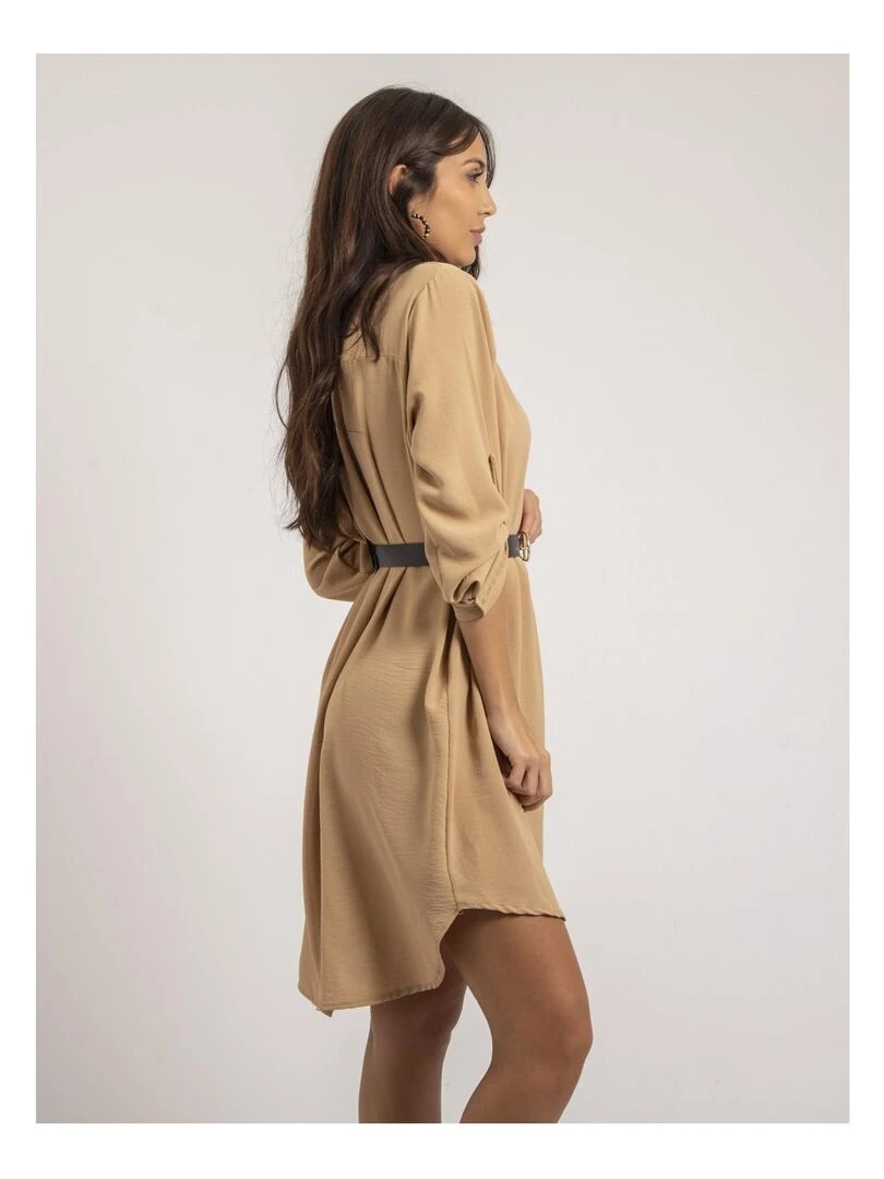 Robe courte ample INAAM Beige