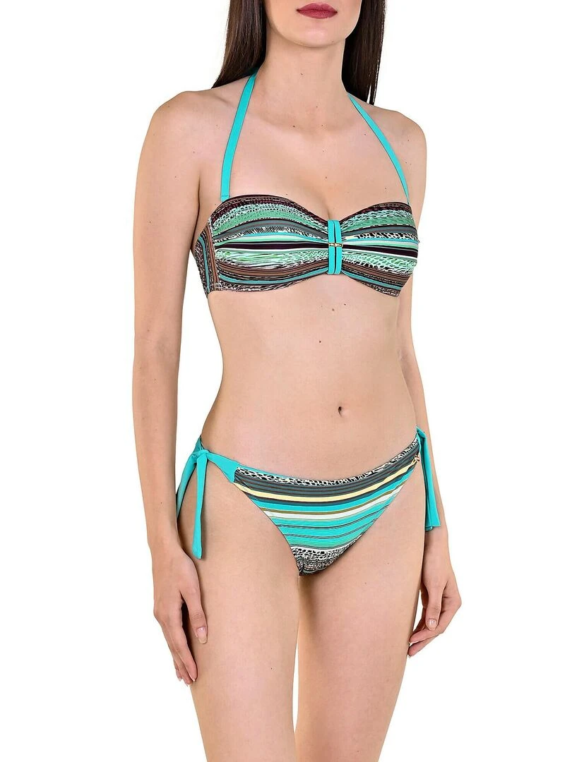 Bas maillot de bain à nouettes Freetown   Vert