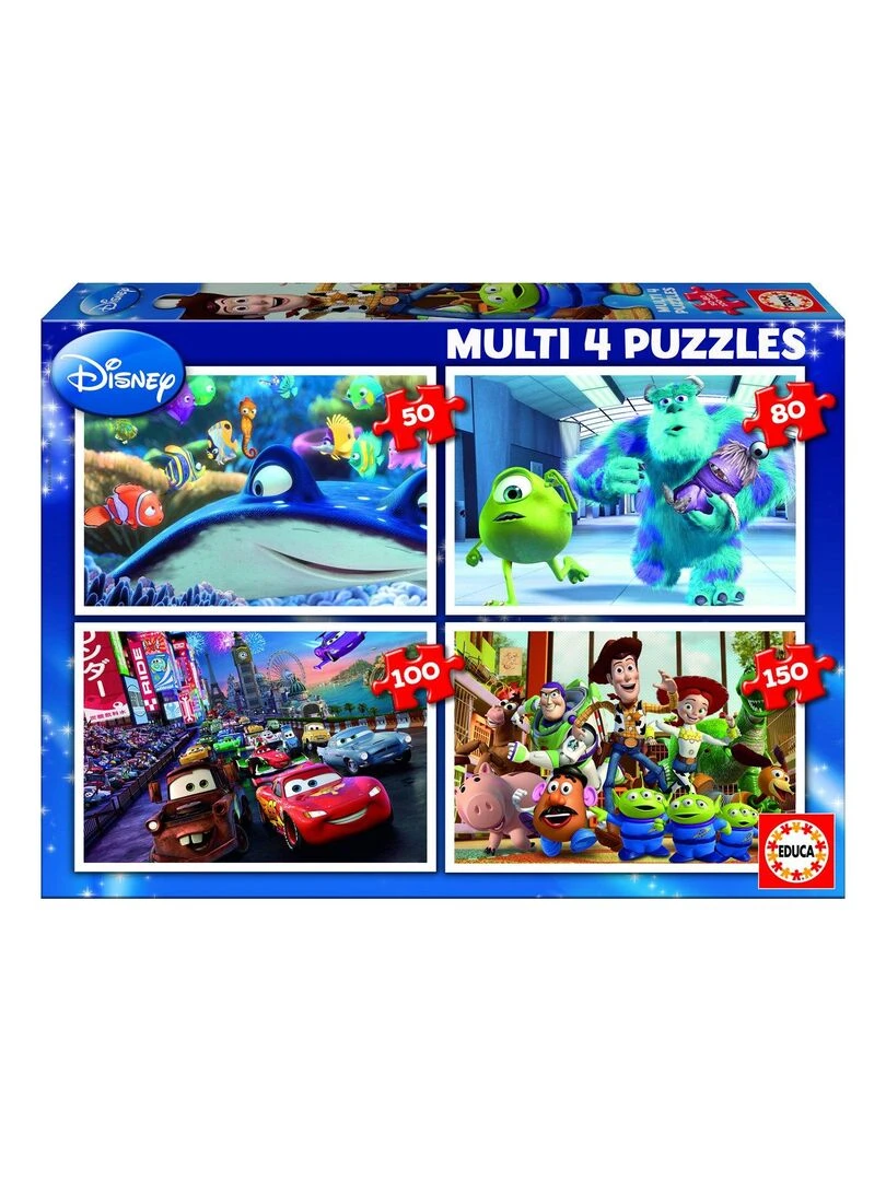 Puzzle de 50 à 150 pièces : 4 puzzles : Pixar N/A