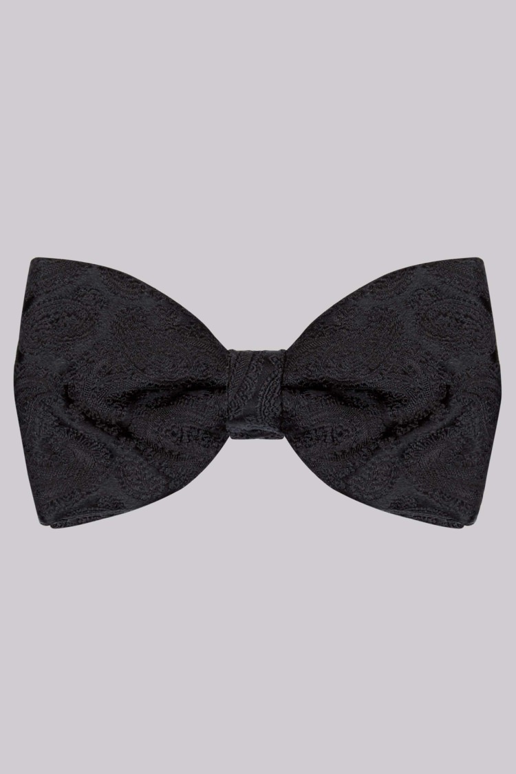Black Paisley Silk Bow Tie Buy Online at Moss